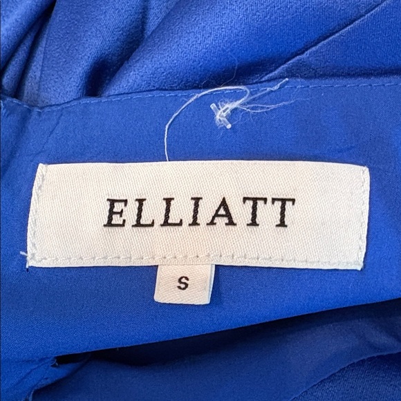 NEW Elliatt Chiara Satin Halter Gown In Cobalt Blue - size Small - Picture 5 of 6